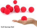 10 Soft Red Sponge Balls, Magic Fence Sponge Balls Combo, Accessories Balls for Magic Street Classic Comedy Tricks - Imagen 2