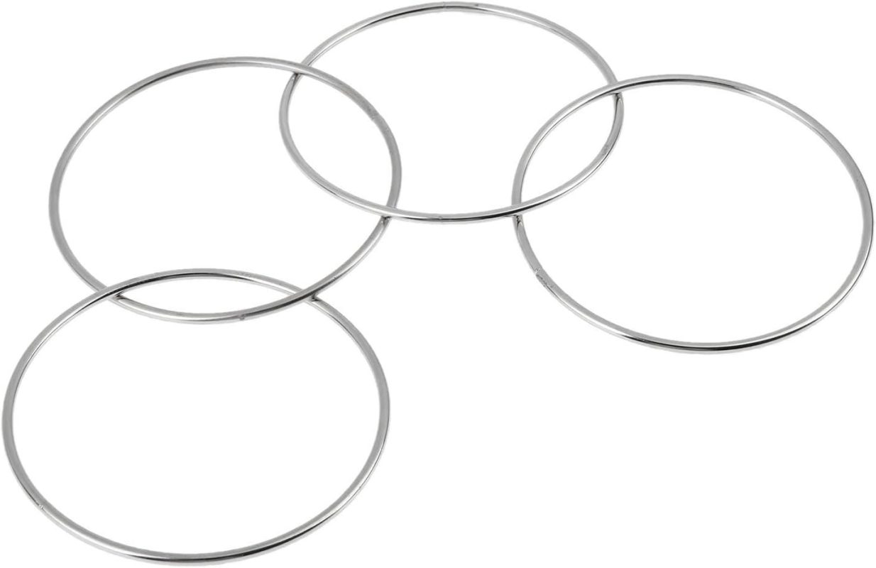 10cm 4 Chain Chinese Ring Fence Magic Trick Accessories Close Up Magic Classic Toys