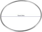 10cm 4 Chain Chinese Ring Fence Magic Trick Accessories Close Up Magic Classic Toys - Imagen 2