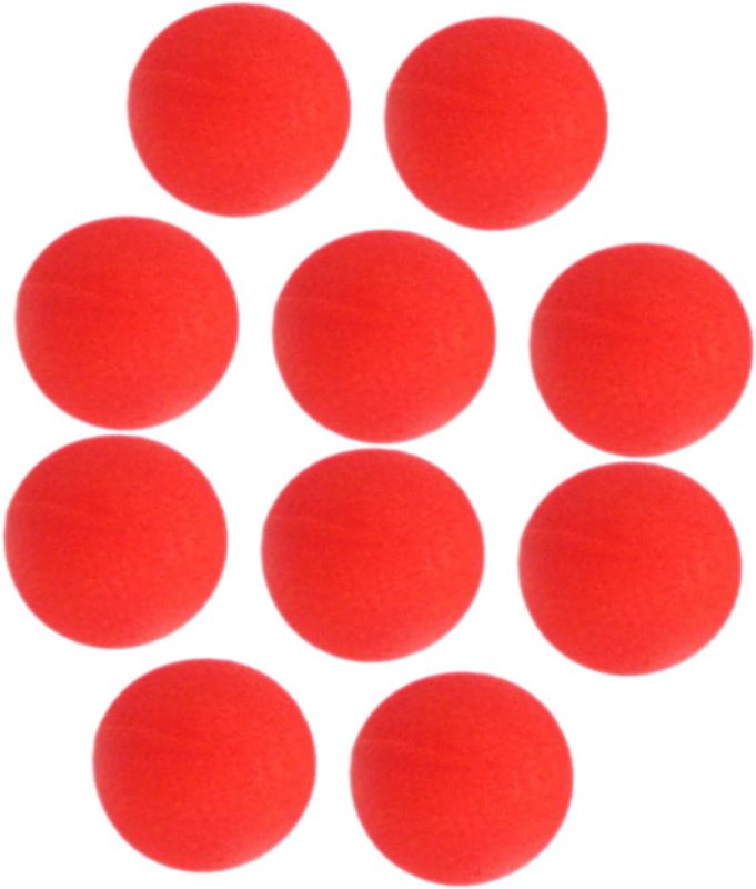 10pcs Red Sponge Balls for Magic Tricks Party Accessories and Fun Surprises Performances for Events like Weddings and Graduations