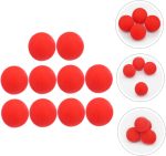 10piezas Bolas De Esponja Rojas para Trucos Clásicos Callejeros Accesorios De Actuación Suministros De Mago Juguete De Truco para Shows De - Imagen 2