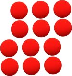12 Pieces Magic Sponge Ball Round Shape Sponge Ball Interactive Trick Accessories Party Sponge Balls DIY Trick Accessories Toy Trick Red