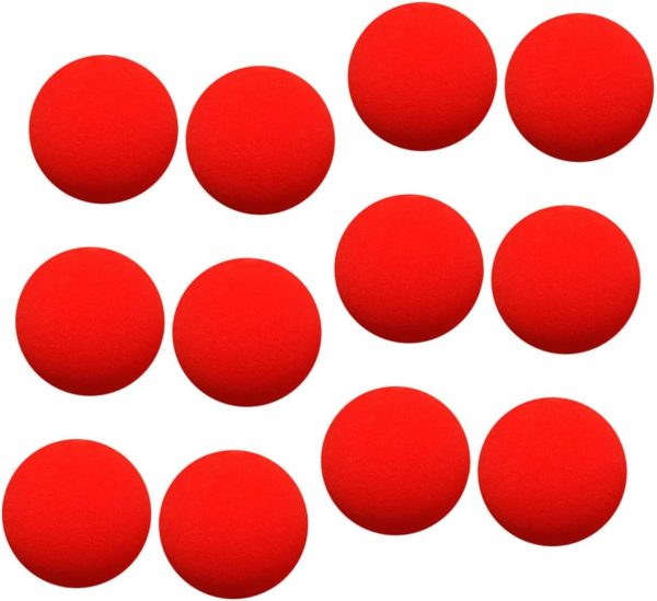 12 Pieces Tricks Accessories Sponge Balls Classic Sponge Balls Festival Sponge Balls Soft Sponge Ball Round Shape Tricks