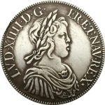 1643 French Coin Pure Copper Silver Antique Silver Dollar Handicraft Collection Coin Gift Commemorative Coin