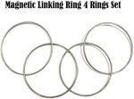 Set of 4 Large Size Magnetic Rings (Diameter 30cm, Stainless Steel) Magic Tricks, Stage Illusions, Wizard Tricks, Magic Tricks, Magic Fun - Imagen 3