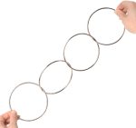 Chinese Binding Rings, Set of 4 Heavy Duty Binding Rings for Party Shows |Educational Professional Stage Magic Trick, Creative Link Ring, Magic Tricks Pair - Imagen 9