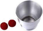 Enjoyer Chop Cup Magic Tricks Aluminum Cup and Balls Close Up Stage Magic Mentalism Magnetic Trick - Imagen 3