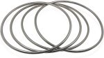 Enjoyer Set of 4 metal rings, magic tricks, illusions, magnetic link ring, magic tricks, wizard accessories, diameter 30 cm - Imagen 5