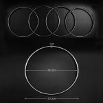 Enjoyer Set of 4 metal rings, magic tricks, illusions, magnetic link ring, magic tricks, wizard accessories, diameter 30 cm - Imagen 7