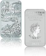 Generic Dragon Rectangular- 1 Oz Silver Coin 2023 999.9/1000 31.1 grams Silver - Imagen 3