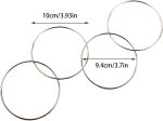 Gomice Magic Rings, Set Rings Union 4 Pieces Accessories for Magicians – Professional Educational Stage Magic, Creative Link Ring, Magic Tricks - Imagen 4