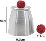 SUMAG Aluminum Chop Cup (Wide Mouth) Magnetic Chop Cup Magic Tricks Cup and Close-up Balls Magic Show Trick Props - Imagen 4