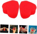 20pares Corazón De Esponja Mágica Juguete De Ilusión De Corazón Bolas De Esponja para Trucos De Escenario Herramientas Clásicas De Accesorios Suaves para Magos Espectáculos De - Imagen 9
