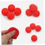 10piezas Bolas De Esponja Rojas para Trucos Clásicos Callejeros Accesorios De Actuación Suministros De Mago Juguete De Truco para Shows De - Imagen 7
