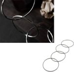 ZQION 4.5" Link Rings (Set of 4, Chrome) Magic Tricks Wizard Close-Up Stage Illusions Props Street Magic Tricks Classic Toys - Imagen 3