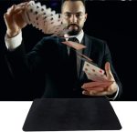 Close Up Pad Magic Play Mat Trick Props 40 x 60 cm, Black - Imagen 6