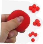 Abaodam 10piezas Bola De Esponja Roja para Cosplay Bolas De Esponja para Festivales Accesorios para Trucos Decoraciones De Accesorios para Presentaciones De Trucos De para Fiestas - Imagen 3