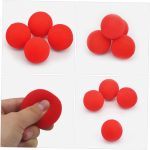 Abaodam 10piezas Bola De Esponja Roja para Cosplay Bolas De Esponja para Festivales Accesorios para Trucos Decoraciones De Accesorios para Presentaciones De Trucos De para Fiestas - Imagen 4