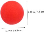Abaodam 10piezas Bola De Esponja Roja para Cosplay Bolas De Esponja para Festivales Accesorios para Trucos Decoraciones De Accesorios para Presentaciones De Trucos De para Fiestas - Imagen 5