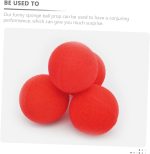 Abaodam 10piezas Bola De Esponja Roja para Cosplay Bolas De Esponja para Festivales Accesorios para Trucos Decoraciones De Accesorios para Presentaciones De Trucos De para Fiestas - Imagen 6