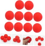 Abaodam 10piezas Bola De Esponja Roja para Cosplay Bolas De Esponja para Festivales Accesorios para Trucos Decoraciones De Accesorios para Presentaciones De Trucos De para Fiestas - Imagen 7