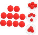 Abaodam 10piezas Bola De Esponja Roja para Cosplay Bolas De Esponja para Festivales Accesorios para Trucos Decoraciones De Accesorios para Presentaciones De Trucos De para Fiestas - Imagen 8