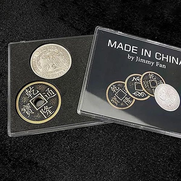 ZQION Made in China Magic Tricks Silver Brass Coin Appear Vanish Transform Gimmicks Mgaic Close Up Stage Illusions Props Mentalism