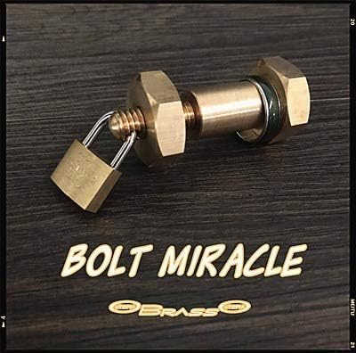 DJ·Wang Bolt Miracle (brass) Magic Tricks Ring Enter Bolt Wizard Wizard Close up Party Bar Illusions Tricks Accessories Mentalism