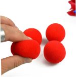 12 Pieces Magic Sponge Ball Round Shape Sponge Ball Interactive Trick Accessories Party Sponge Balls DIY Trick Accessories Toy Trick Red - Imagen 6