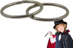 Magic Connecting Rings, Magic Tricks, Double Rings | Double Magic Magnets Connecting Rings for Magic Tricks | Magic Double Rings Connecting Rings, Professional Magician, Spell - Imagen 9