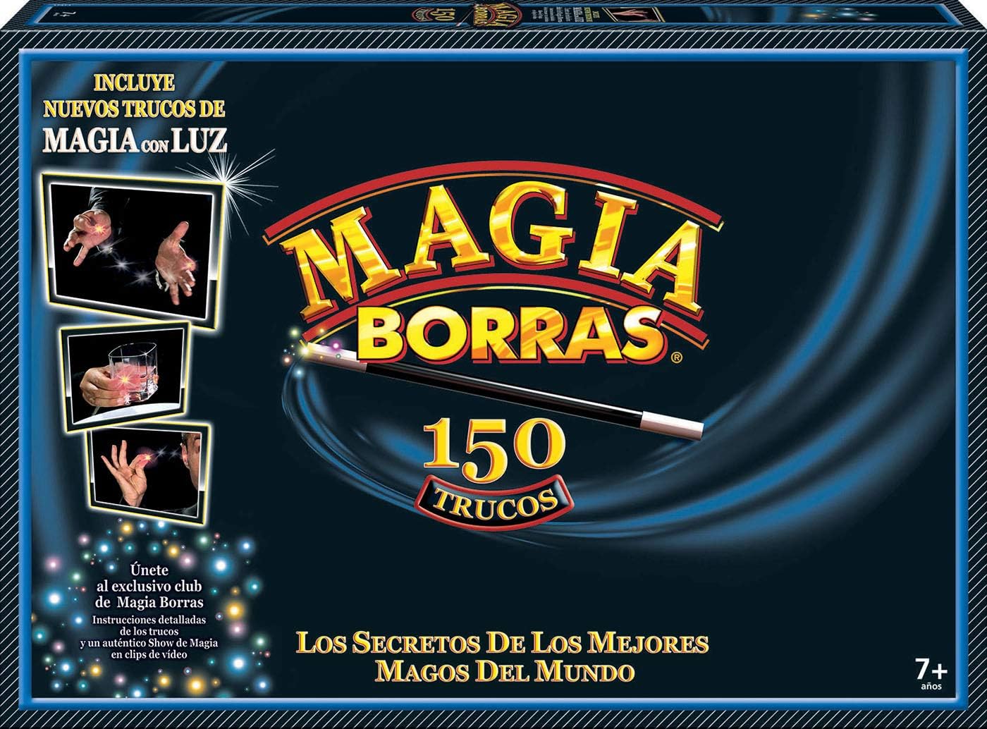 BORRAS Magic Erases with Light 150 Tricks, From 7 Years, BORRAS Magic Erases with Light 150 Tricks, From 7 Years, Multicoloured, 47 x 33 x 6 cm