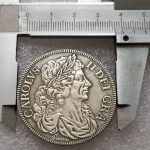 Antique Crafts Moneda Antigua de dólar de Plata británica 1663#2723 - Imagen 2