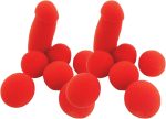 Esponja de Broma de plátano, pequeña Esponja para Hermano con 4 Bolas Rojas, Accesorios mágicos de Escenario Divertidos, Trucos Broma de Broma de Broma para Adultos ,2 Sets