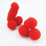 Esponja de Broma de plátano, pequeña Esponja para Hermano con 4 Bolas Rojas, Accesorios mágicos de Escenario Divertidos, Trucos Broma de Broma de Broma para Adultos ,2 Sets - Imagen 4