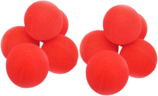 Yardwe 10 Sponge Balls for Parties Performance Accessories Tricks Round Sponge Balls for Babies Mini Halloween Sponge Balls for Parties Performance Balls