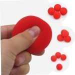 BESTonZON 10 Piezas Bola De Esponja Roja Mágica para Trucos Clásicos Callejeros Accesorios De Actuación Juguete De Truco Adultos Suministros De Mago Esponja Magica Pelota - Imagen 8