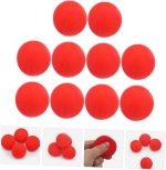 BESTonZON 10 Piezas Bola De Esponja Roja Mágica para Trucos Clásicos Callejeros Accesorios De Actuación Juguete De Truco Adultos Suministros De Mago Esponja Magica Pelota - Imagen 9
