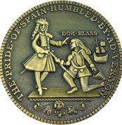 Gemelolandia | 1741 Original Replica Lezo Blas Coin | Unique Collectible Coins For Exclusive and Original Gifts or For Collectors | Hobbies, Entertainment For All Ages, Brass, without gem