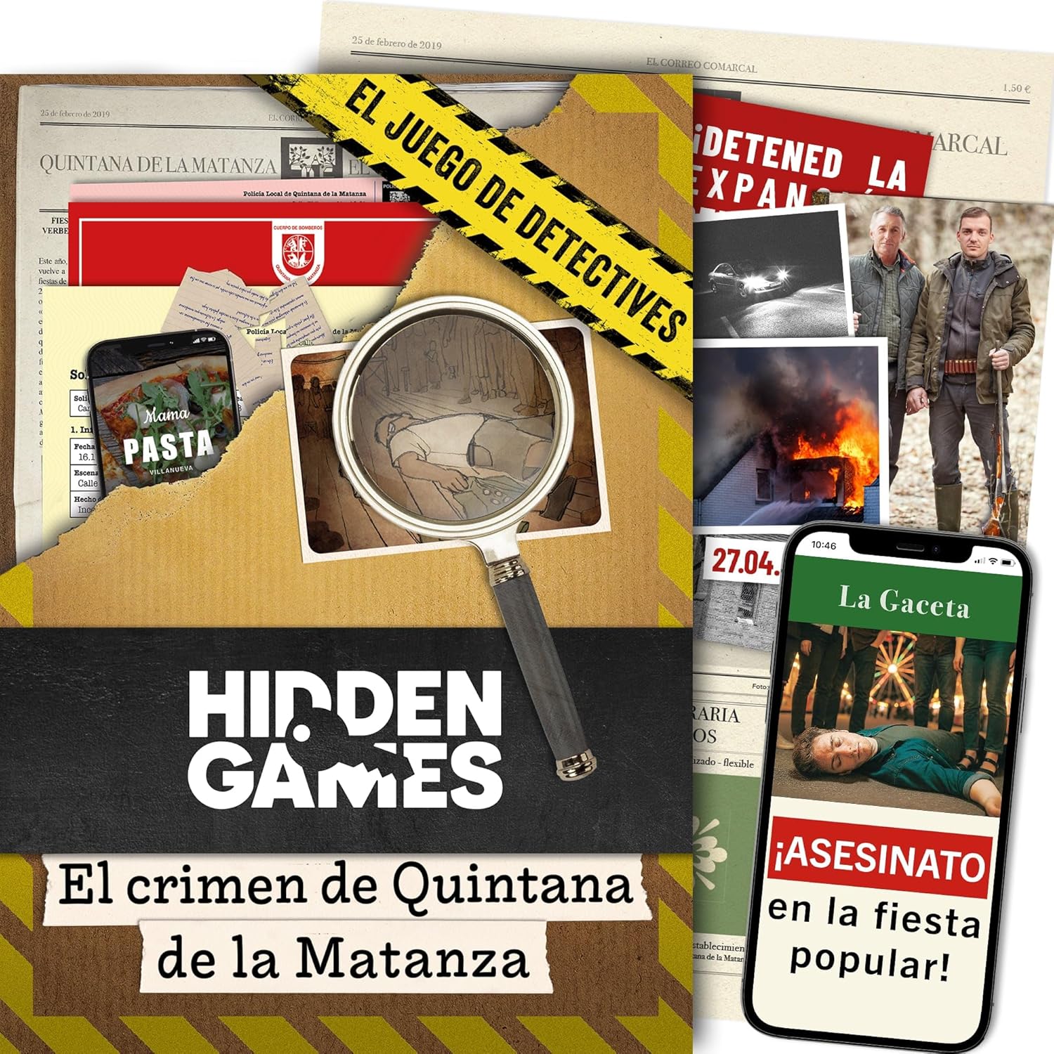Hidden Games – Crime Scene: The Crime of Quintana de Hidden Games – Crime Scene: The Crime of Quintana de la Matanza | Escape Room Realistic Investigation Game