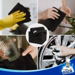 MR.SIGA Microfiber Cleaning Cloth, Multipurpose Cleaning Towels, Set of 12, Black - Imagen 7