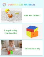 ROXENDA 3x3x3 (9cm) Giant Magic Cube - High Performance Cube Without Stickers, Educational Toy Children and Adults - Imagen 4