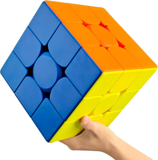 ROXENDA Magic Cube Puzzle 3x3 Giant 18.8CM, Giant Speed Cube for Parties, Family Games and Leisure, Fun Puzzle Toy