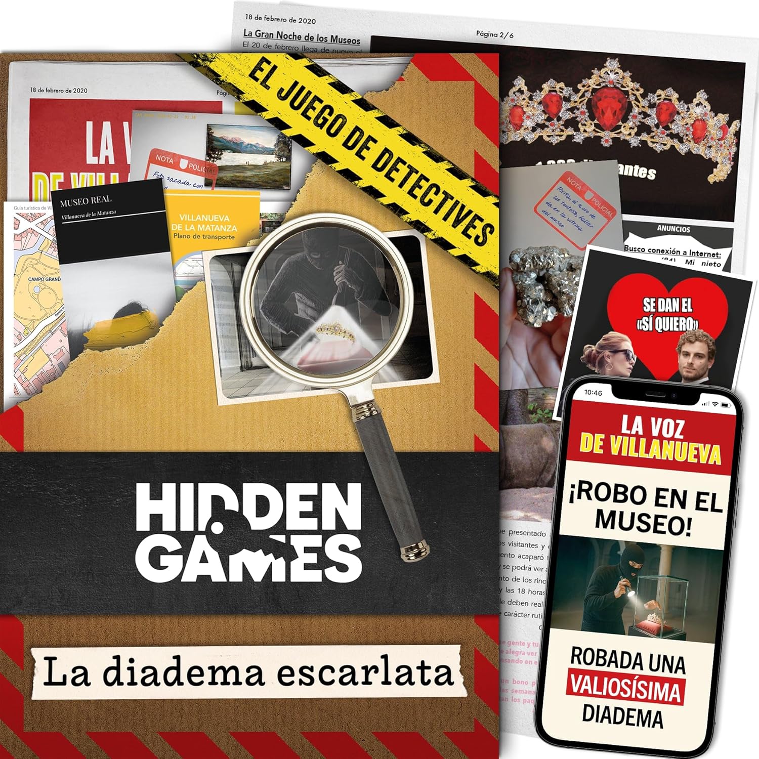Hidden Games Crime Scene - Scarlet Headband - English - Hidden Games Crime Scene - Scarlet Headband - English - Realistic Crime Scene Game, Exciting Detective Game, Escape Room