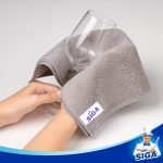 MR.SIGA Microfiber Cleaning Cloth, Multipurpose Microfiber Towels, Streak Free Cleaning Cloths, Pack of 12, Grey, Size 32 x 32 cm - Imagen 6
