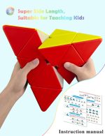 ROXENDA Magic Cube Giant Pyramid Puzzle 27.5 cm, Giant Speed Cube for Parties, Family Games and Leisure, Fun Puzzle Toy - Imagen 3