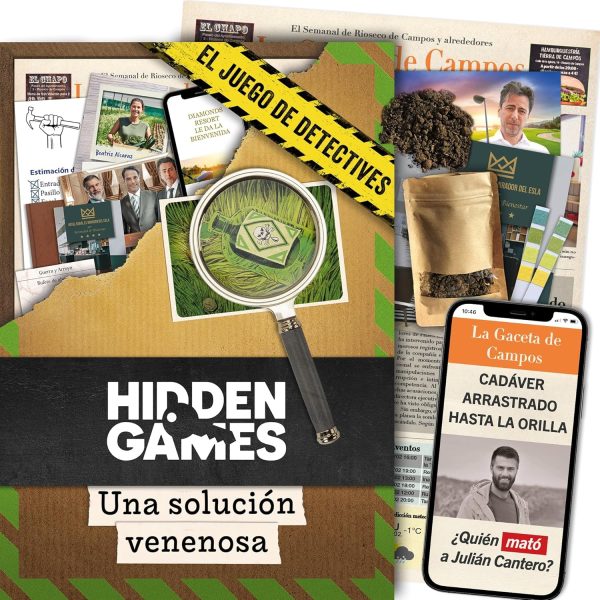 Hidden Games Crime Scene - A Poisonous Solution - English - Realistic Crime Scene Game, Exciting Detective Game, Escape Room