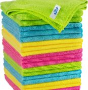 MR.SIGA Microfiber Cleaning Cloths for Windows Microfiber Cloths Dish Cloths, 20 Pieces, 32 x 32 cm