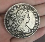1795 Morgan One Dollar Coins Ancient Coins - Great American Coin - United States Commemorative Coin - Creative Funny Hobo Nickel Coin Future Experience - Imagen 4