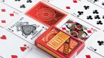 Murphy's Magic Supplies, Inc. Tally-Ho Red (Circle) MetalLuxe Playing Cards by US Playing Cards, Gold, Red, (72086) - Imagen 4