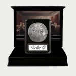 IMPACTO COLECCIONABLES | Moneda española auténtica de 8 Reales, el Primer dólar de América | Carlos IIII (1793–1808) | Coleccionable histórico Certificado en Estuche Protector